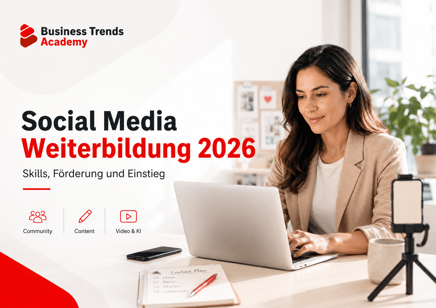 Teilnehmende in einem Live-Online-Kurs für Social Media Weiterbildung